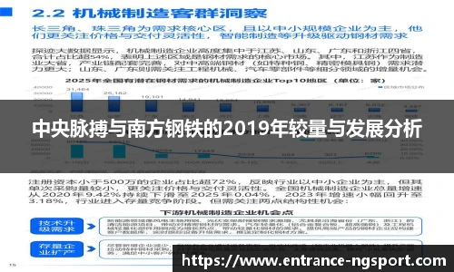 中央脉搏与南方钢铁的2019年较量与发展分析