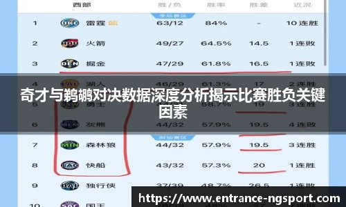 奇才与鹈鹕对决数据深度分析揭示比赛胜负关键因素