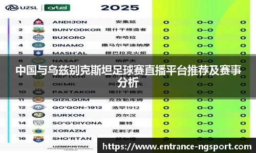 中国与乌兹别克斯坦足球赛直播平台推荐及赛事分析